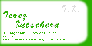 terez kutschera business card